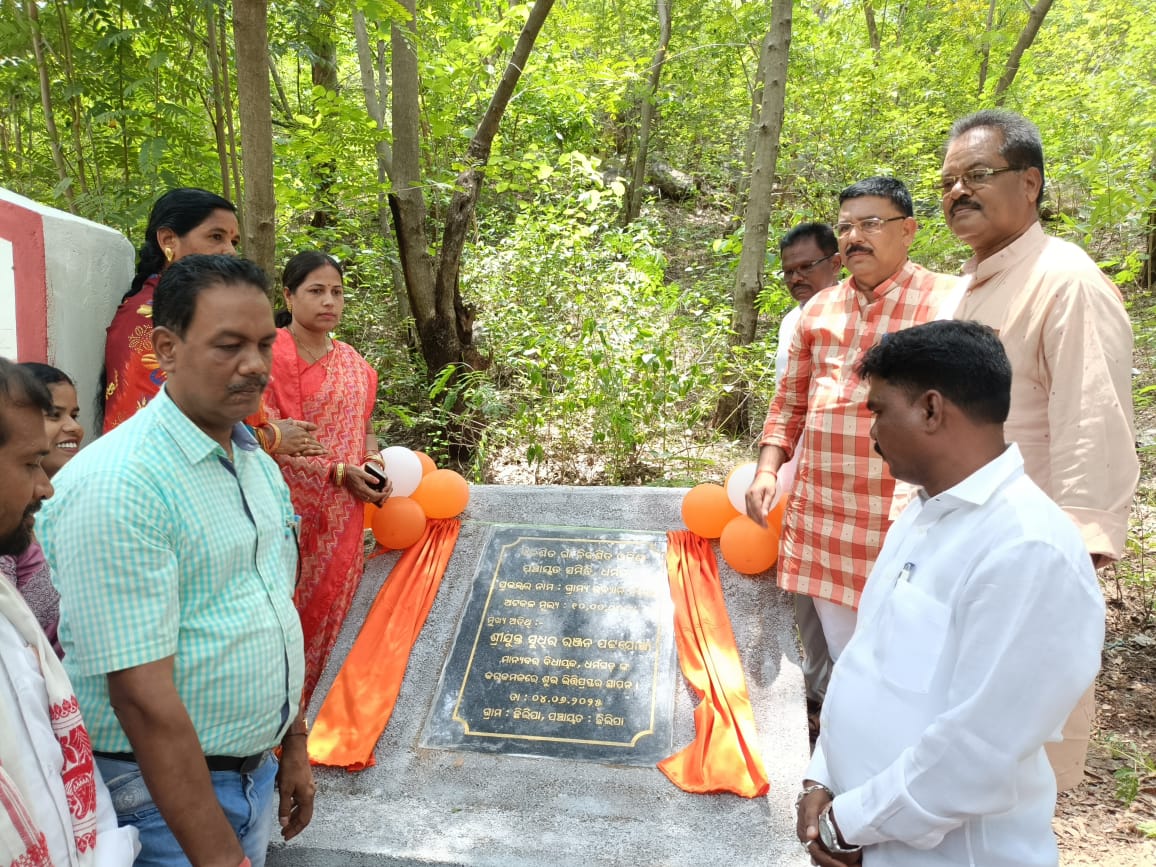 ବିକସିତ ଗ୍ରାମ ବିକସିତ ଓଡ଼ିଶା ପାଣ୍ଟି ରେ ଉଦ୍ୟାନ ନିର୍ମାଣ ଭିତ୍ତିପ୍ରସ୍ତନ ସ୍ଥାପନ