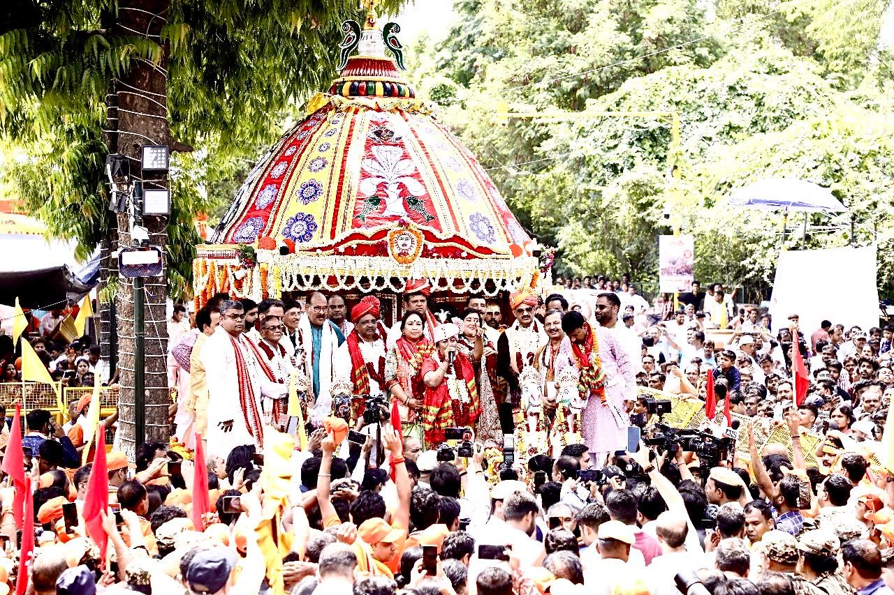 ନୂଆଦିଲ୍ଲୀ ହାଉଜଖାସ ମନ୍ଦିରରେ ମହାସମାରୋହରେ ରଥଯାତ୍ରା ପାଳନ 